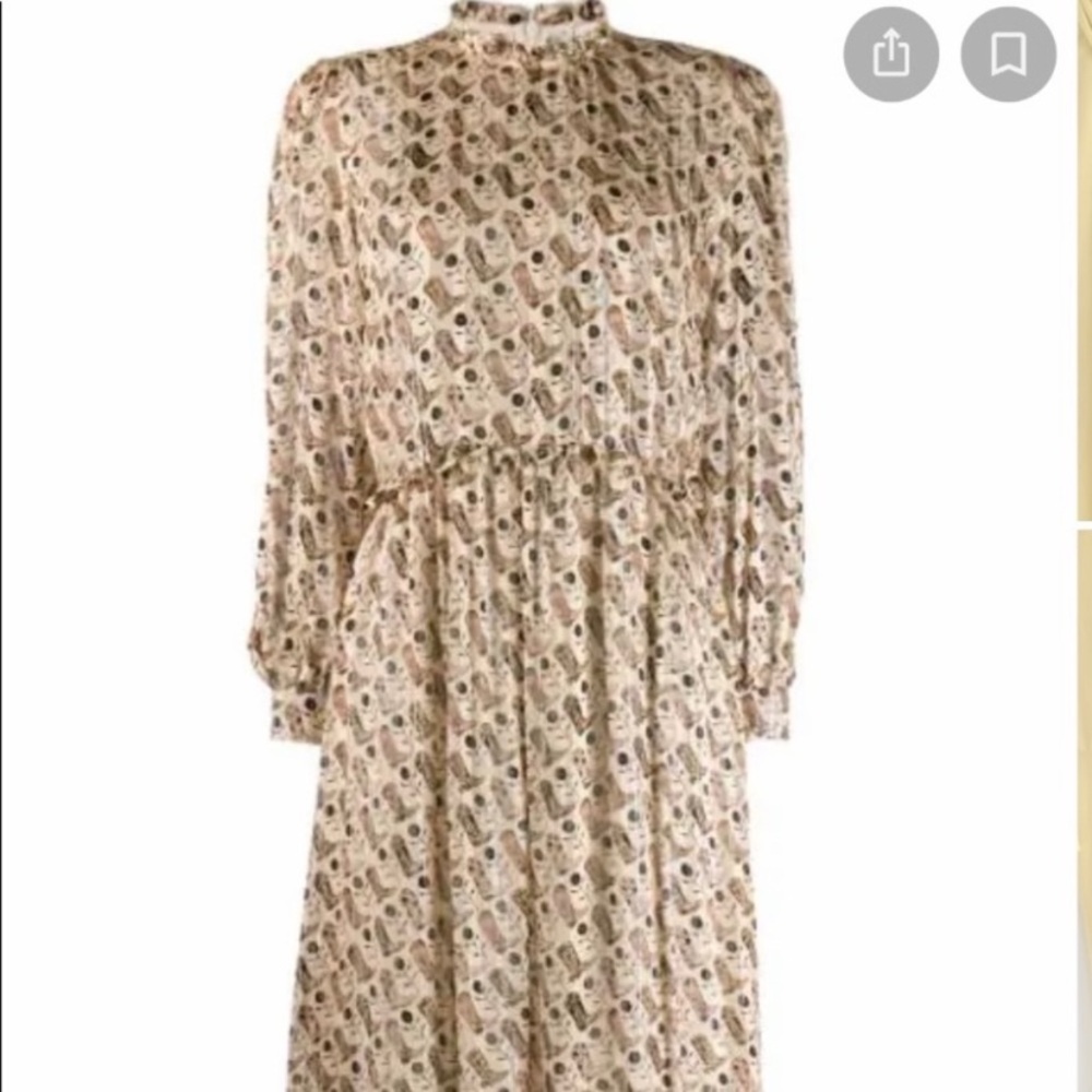 Sandro cowboy boot long/ mid length dress